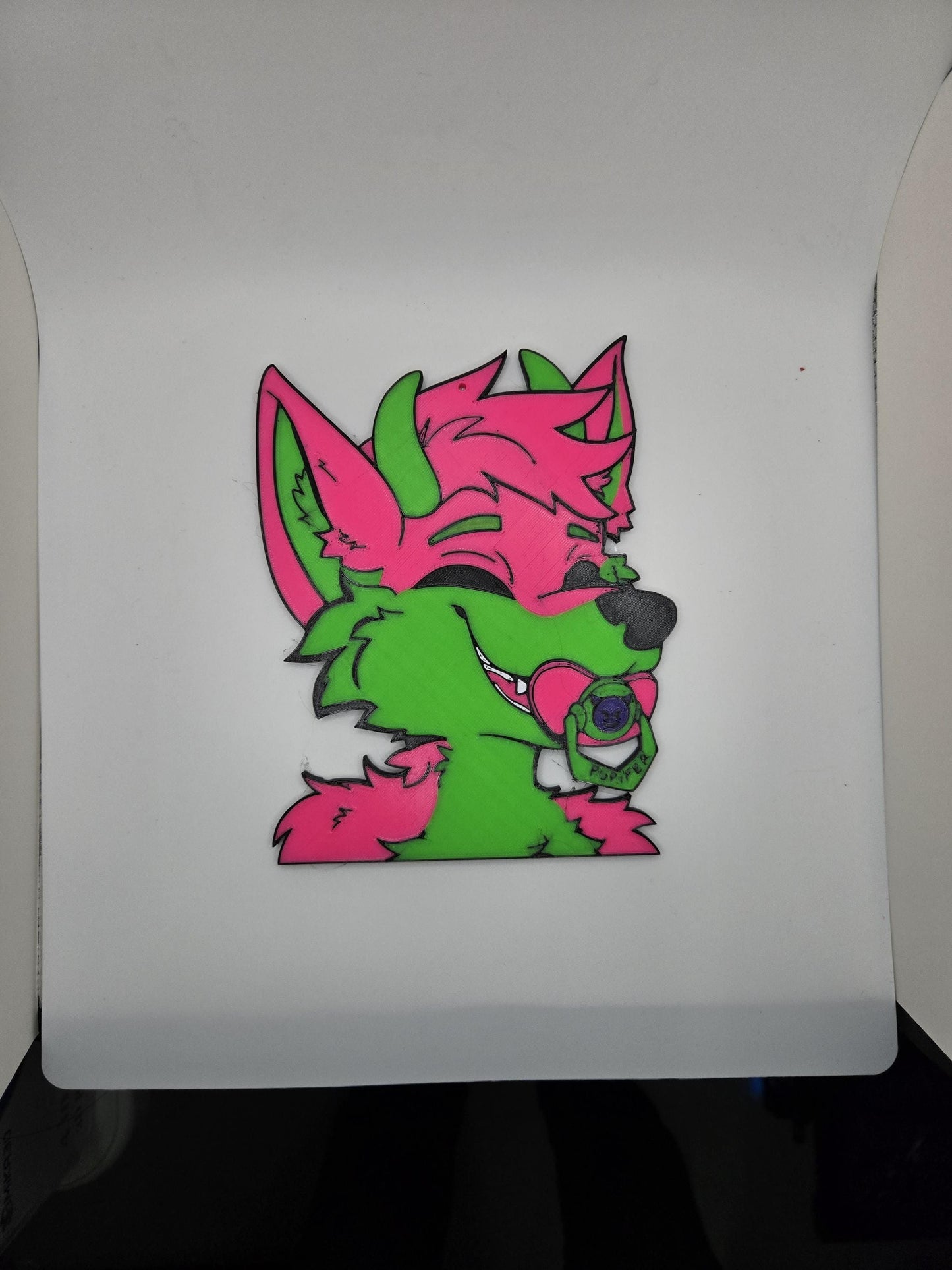 High-Tech 3D Printed Fursona Badge Pupifer's Paddles