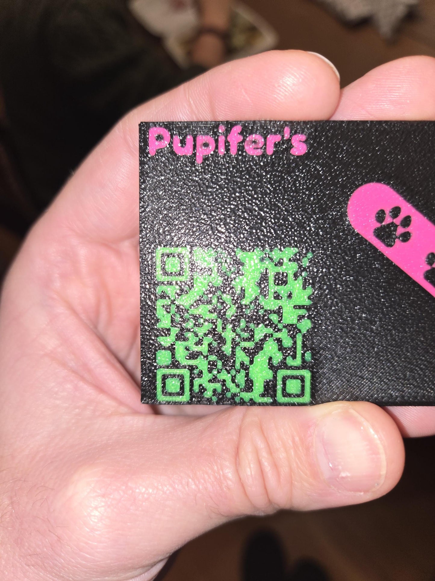 Fully Custom High-Tech Nametag, Badge, Medallion, Necklace, Keychain Pupifer's Paddles