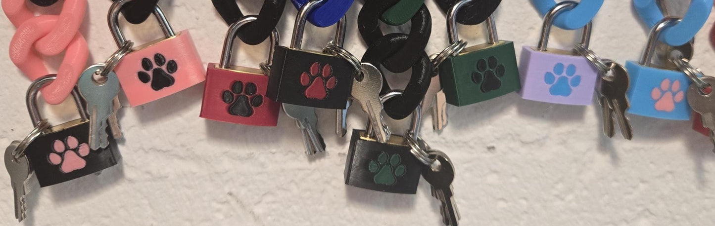 Custom Bondage/Restraint Small Copper Lock & Cover Pupifer's Paddles