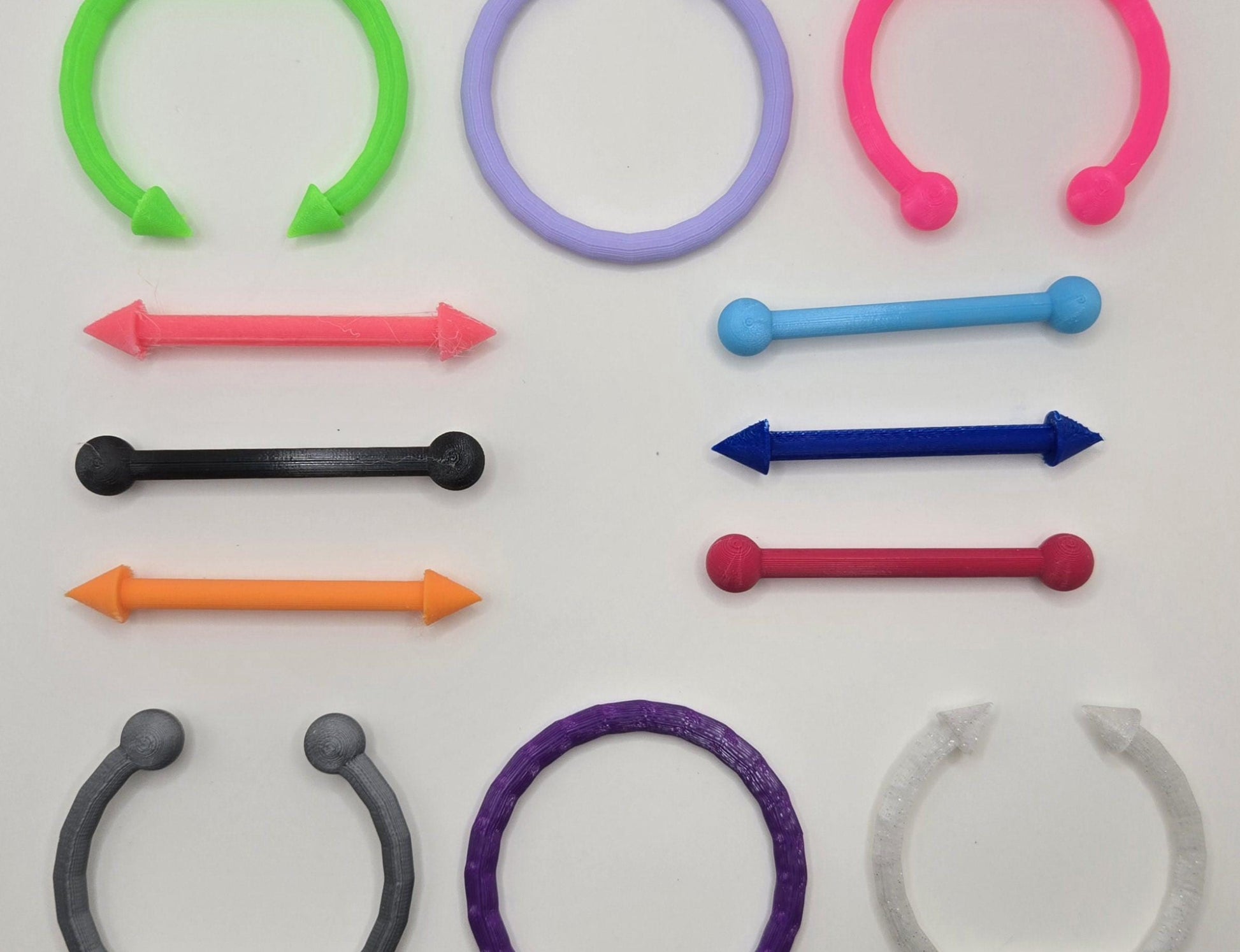 Mix & Match 3D Printed Pup Hood Piercings (3 or 5 pack) Pupifer's Paddles