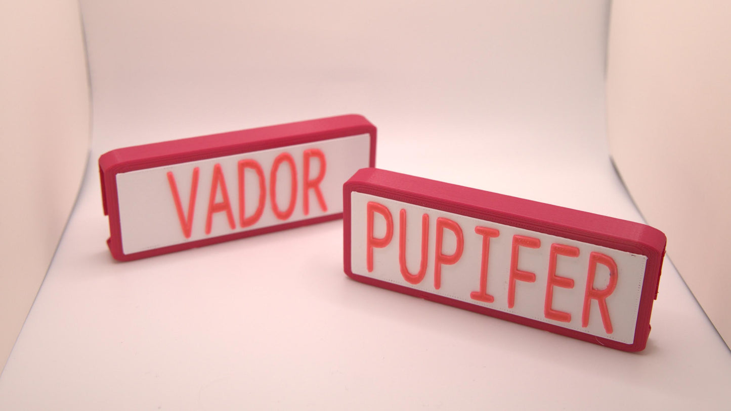 🎨 Harness Nameplate - Colorful, Personalized, Durable, & Stylish. High-Tech Options Pupifer's Paddles