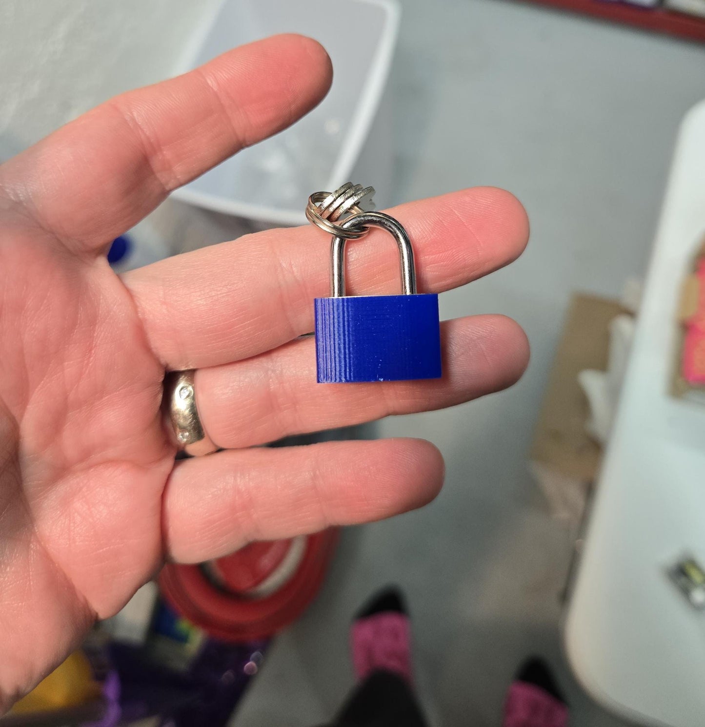 Custom Bondage/Restraint Small Copper Lock & Cover Pupifer's Paddles