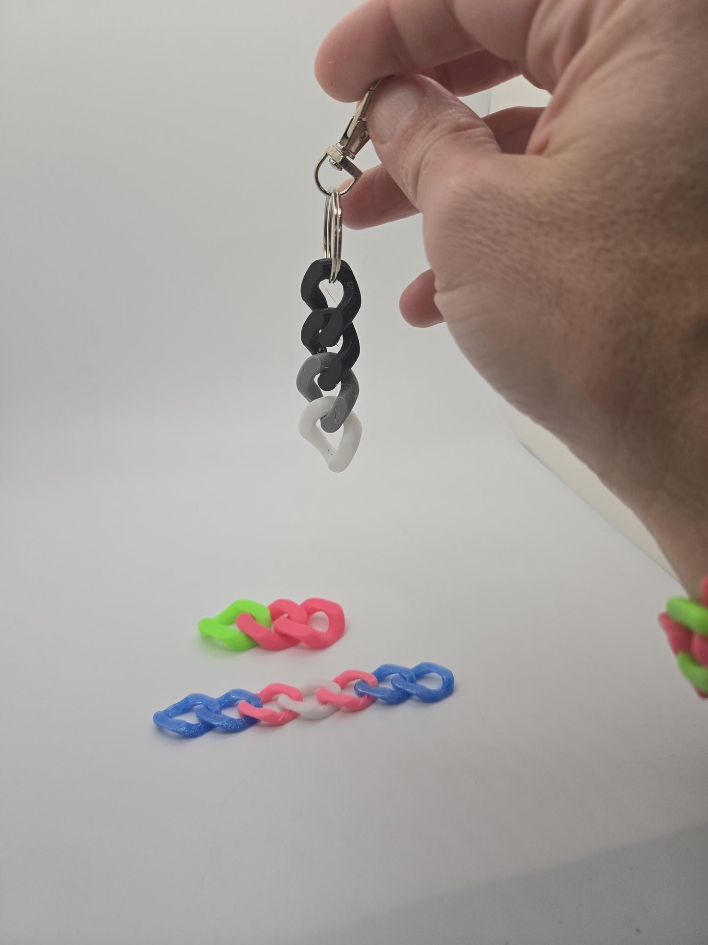 3D Printed Cuban Chain Keychain Pupifer's Paddles