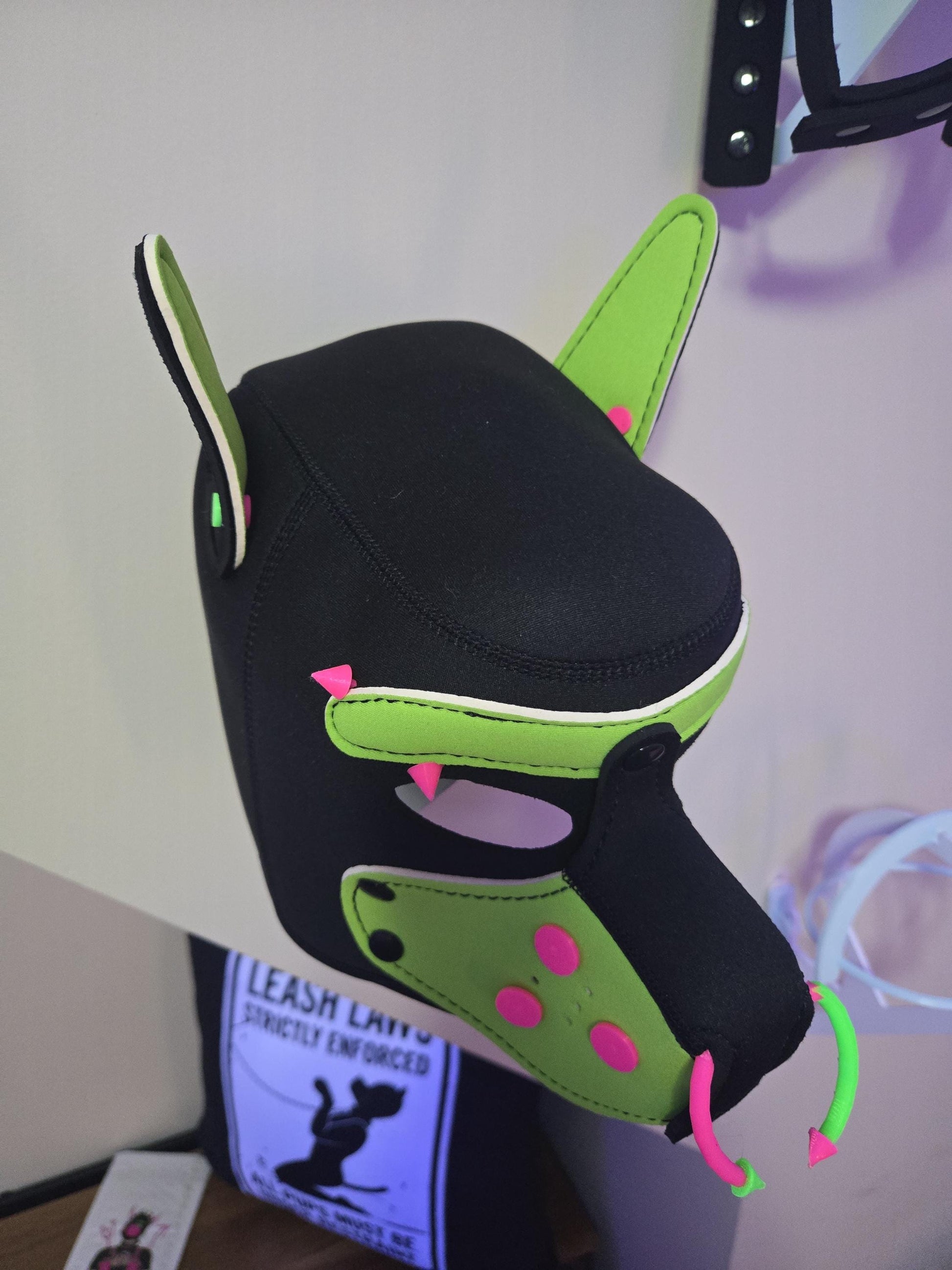3D Printed Pup Hood Real Ear Piercing Pupifer's Paddles