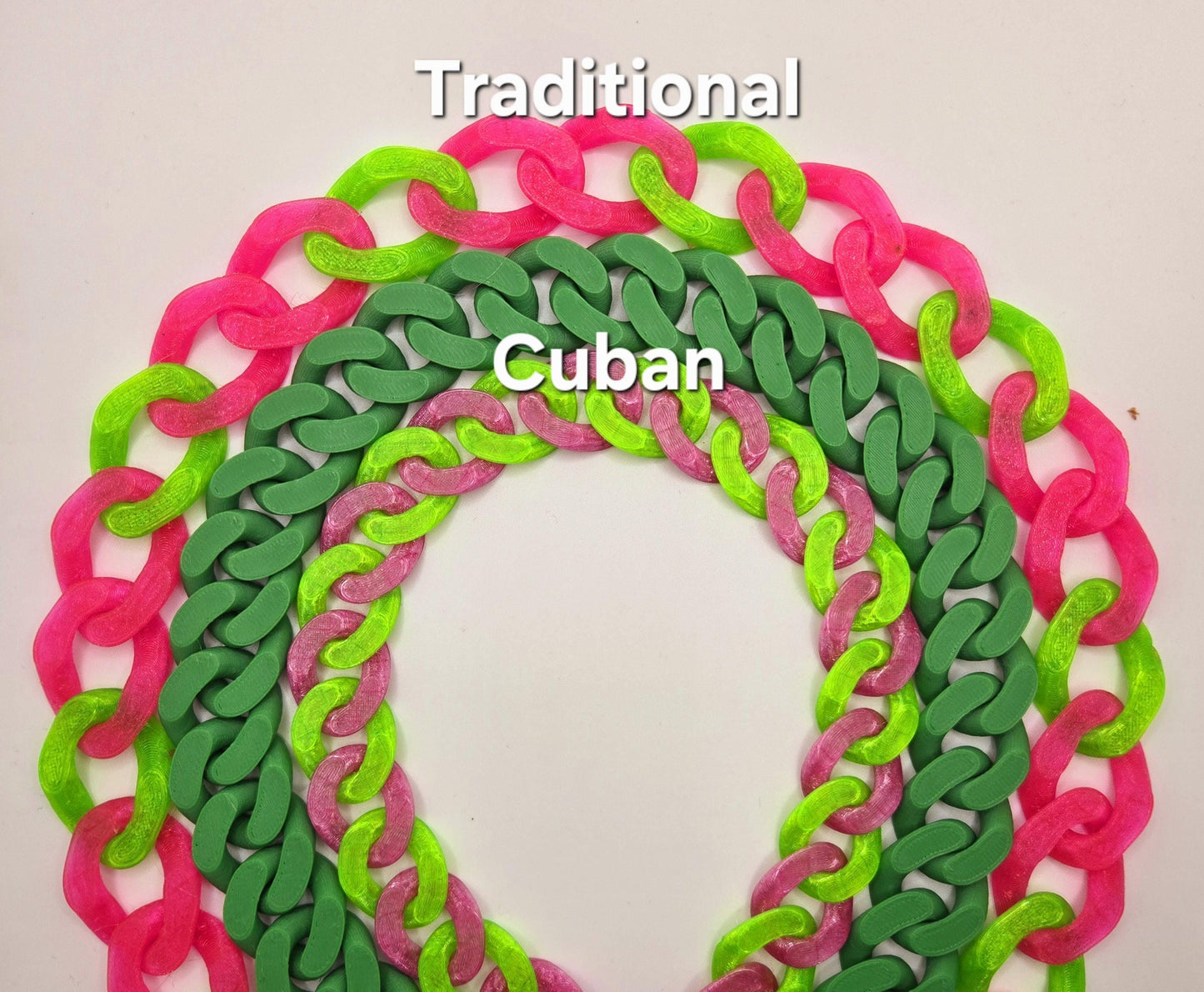 3D Printed Cuban Chain Earrings Pupifer's Paddles