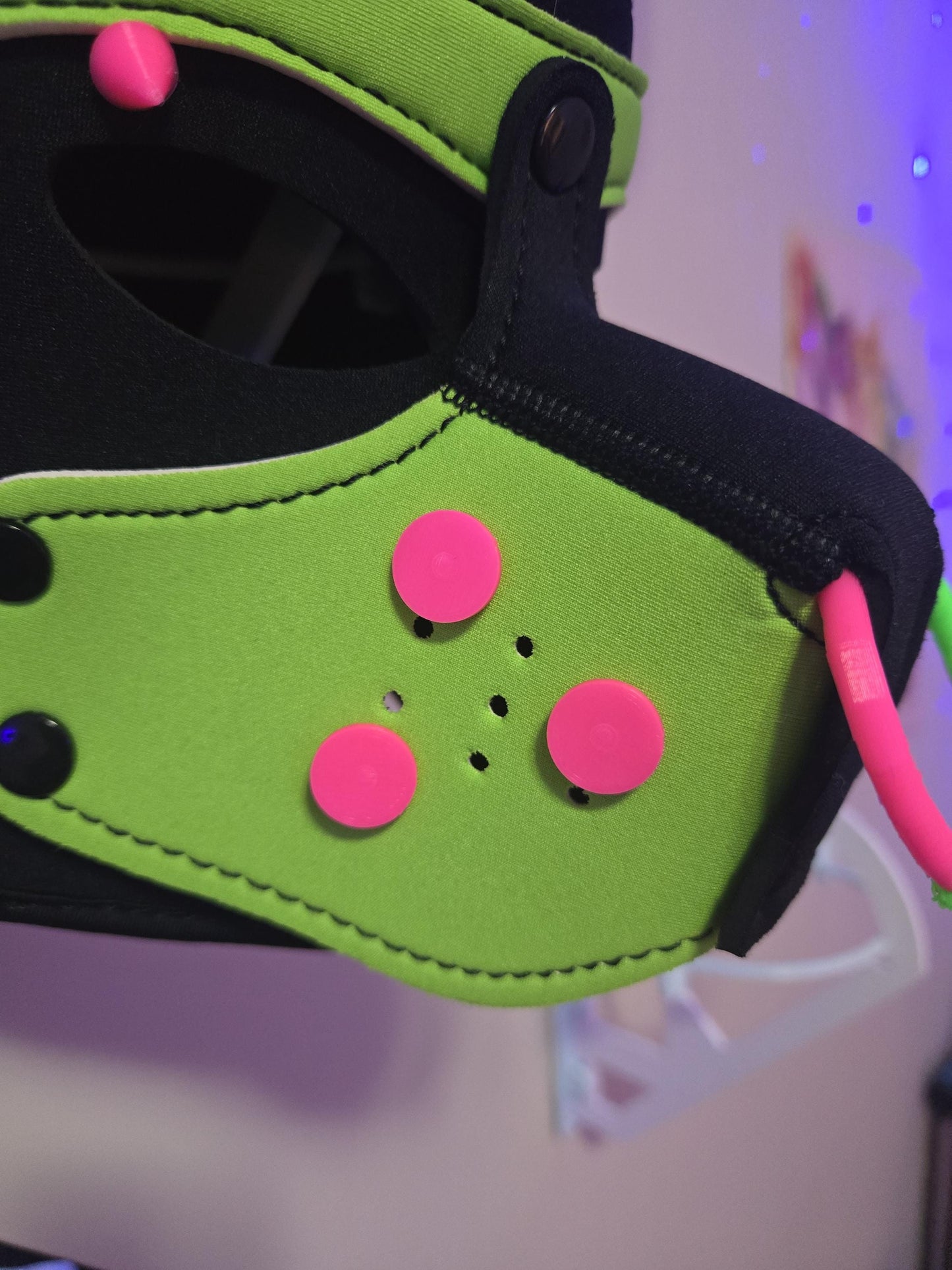 3D Printed Pup Hood Muzzle Spots Pupifer's Paddles