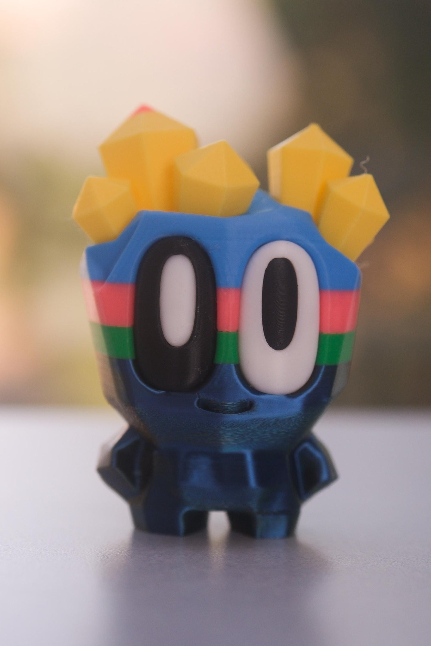 3D Printed Pet Blob Rock - Fun Desk Toy, Keychain, or Gift!  Collect 'em All! Pupifer's Paddles