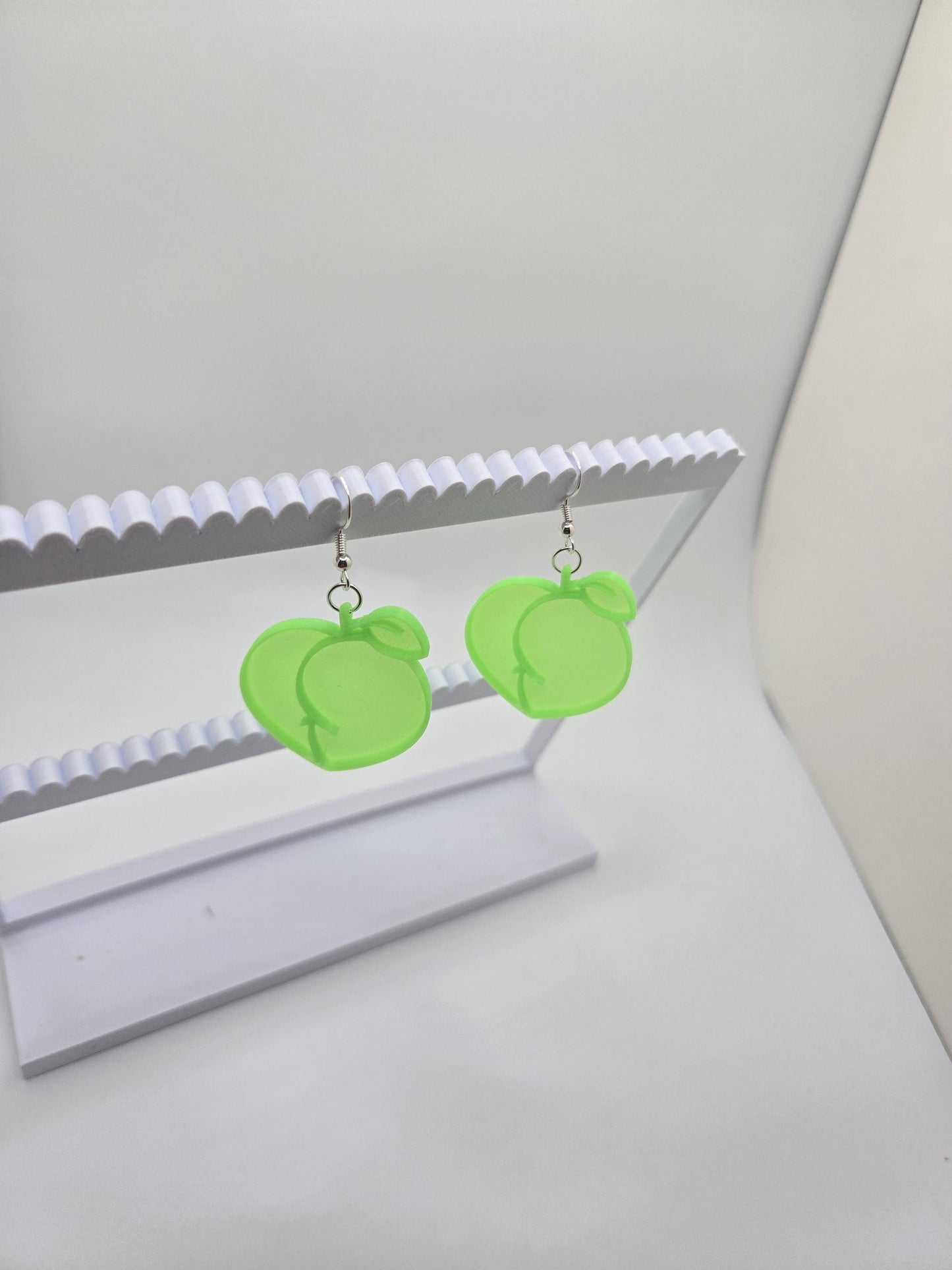 Neon Glow in the Dark Earrings | Festival Rave Jewelry | Quirky Statement Earrings | 3D Printed Plastic Dangle Earrings | Funky Gift Pupifer's Paddles