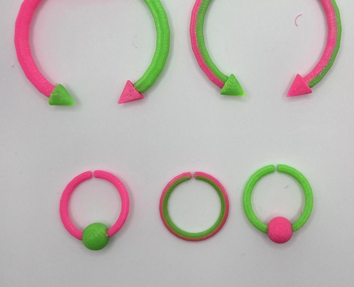 3D Printed Pup Hood Eyebrow Piercing Pupifer's Paddles