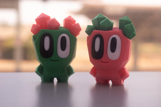 3D Printed Pet Blob Rock - Fun Desk Toy, Keychain, or Gift!  Collect 'em All! Pupifer's Paddles