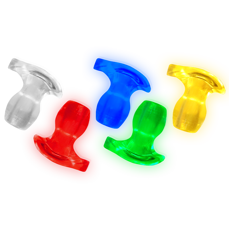 LED Luminous Anal Tunnel Plug – Light-Up Anal Hollow Butt Plug for Intense Glow Play Pupifer's Paddles