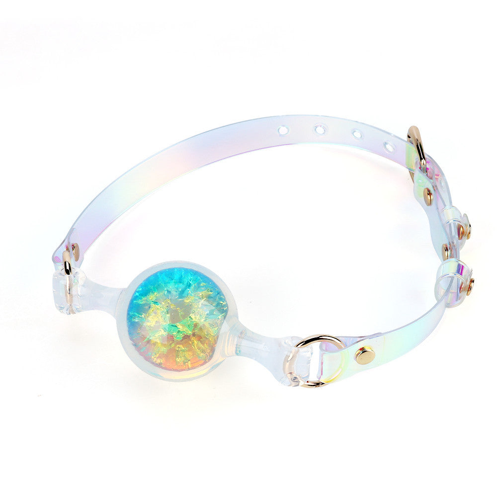 Colorful Open-Mouth Silicone Gag Ball – Sexy BDSM Bondage Gear Pupifer's Paddles