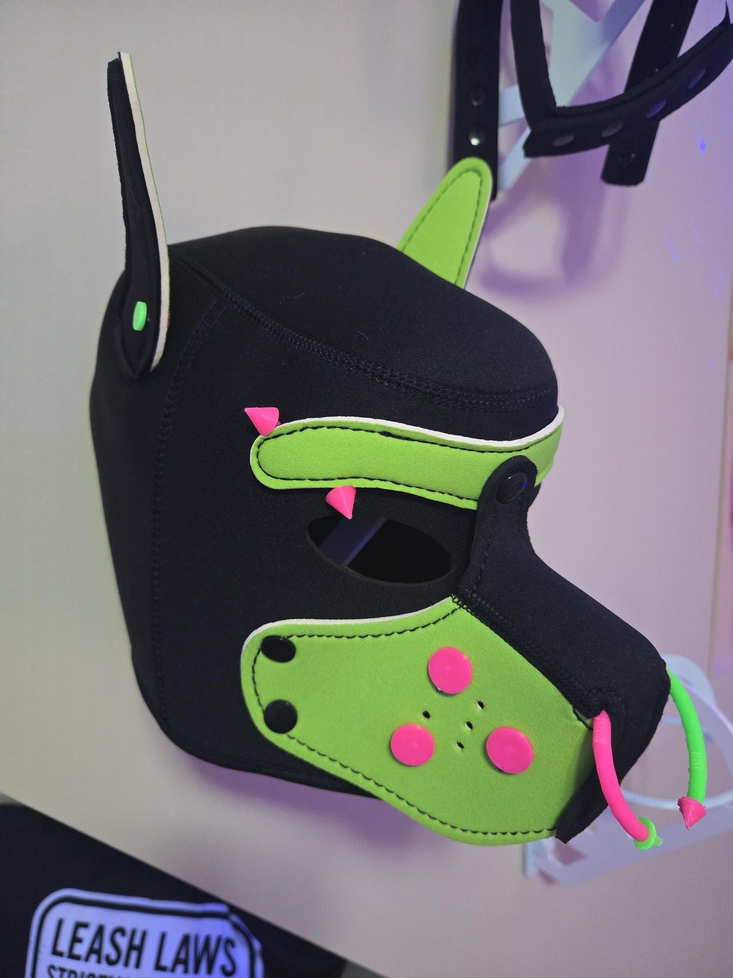 3D Printed Pup Hood Real Ear Piercing Pupifer's Paddles