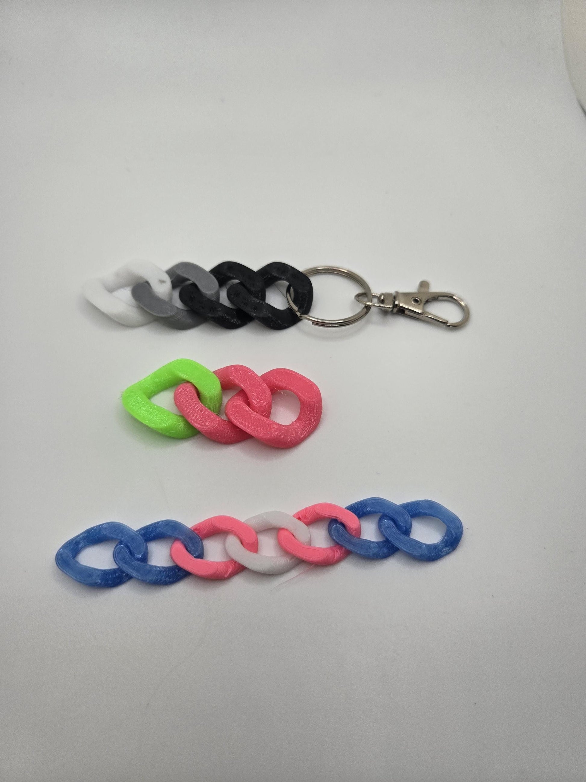 3D Printed Cuban Chain Keychain Pupifer's Paddles