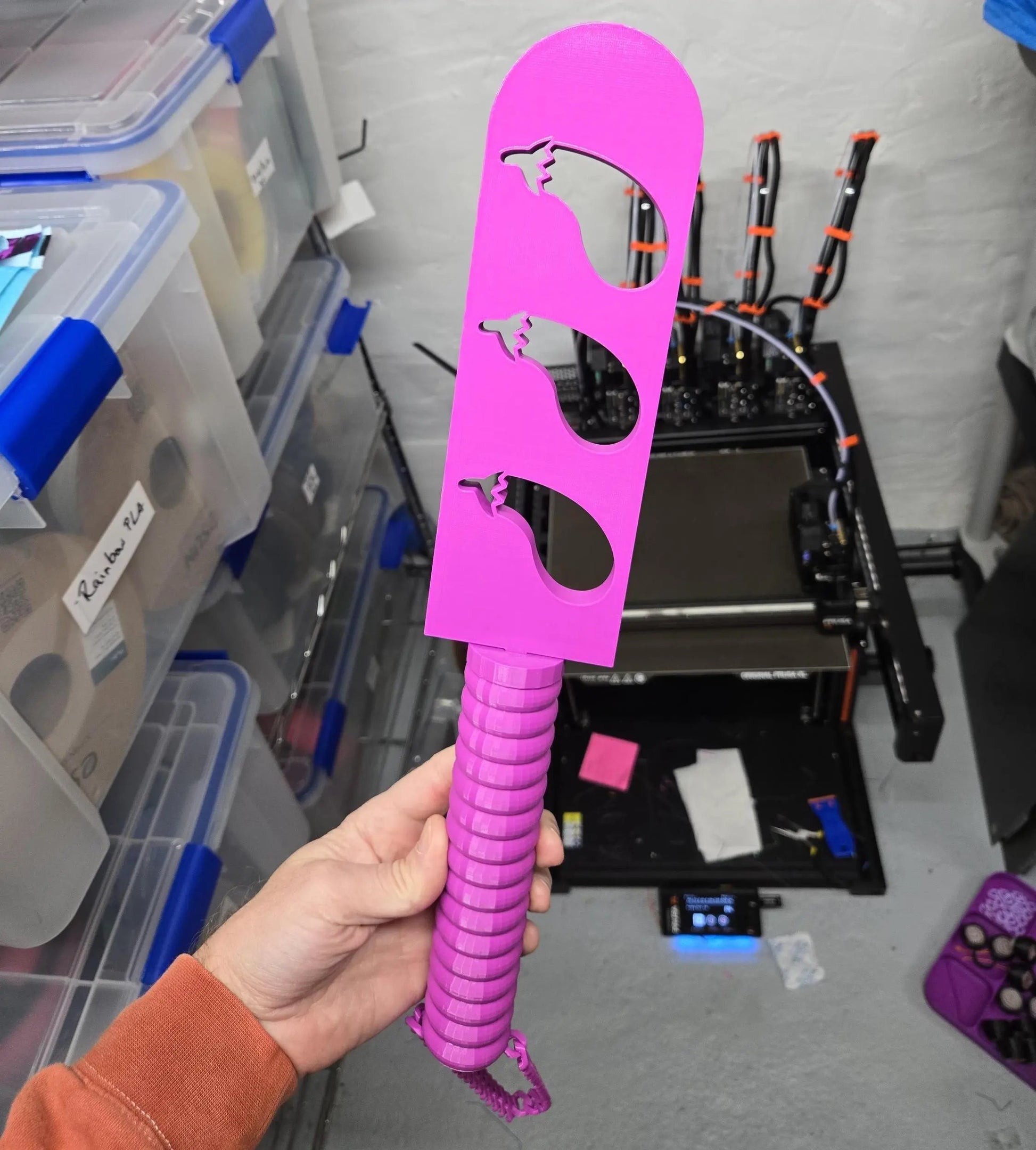 3D Printed Eggplant BDSM Paddle Pupifer's Paddles