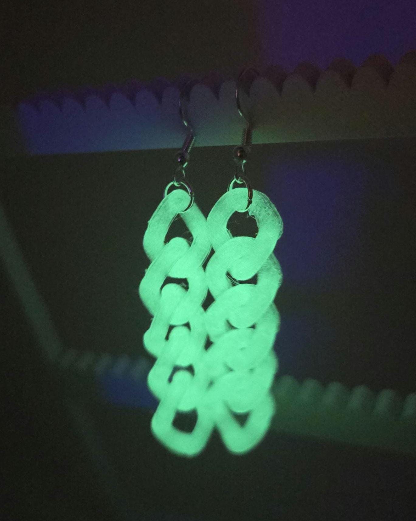 3D Printed Cuban Chain Earrings Pupifer's Paddles