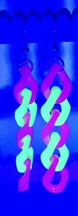 3D Printed Cuban Chain Earrings Pupifer's Paddles