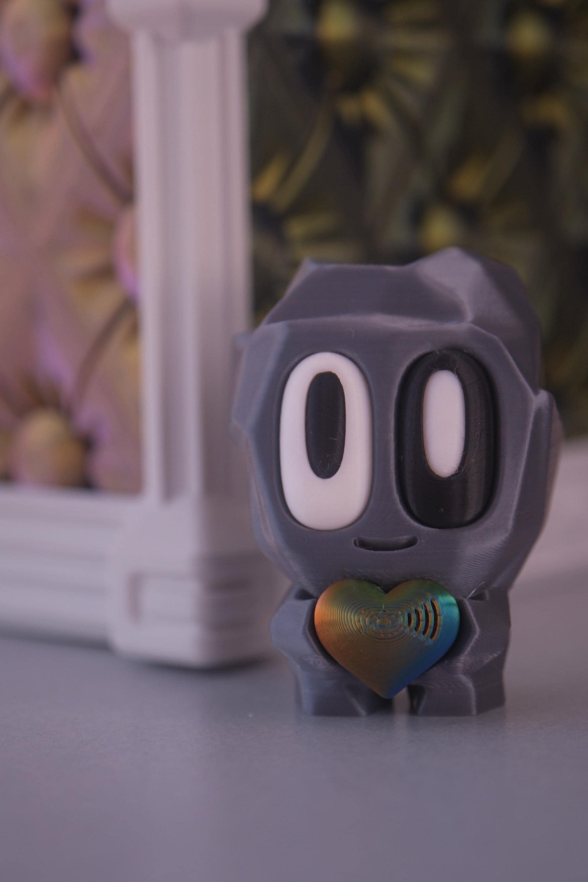 3D Printed Pet Blob Rock - Fun Desk Toy, Keychain, or Gift!  Collect 'em All! Pupifer's Paddles