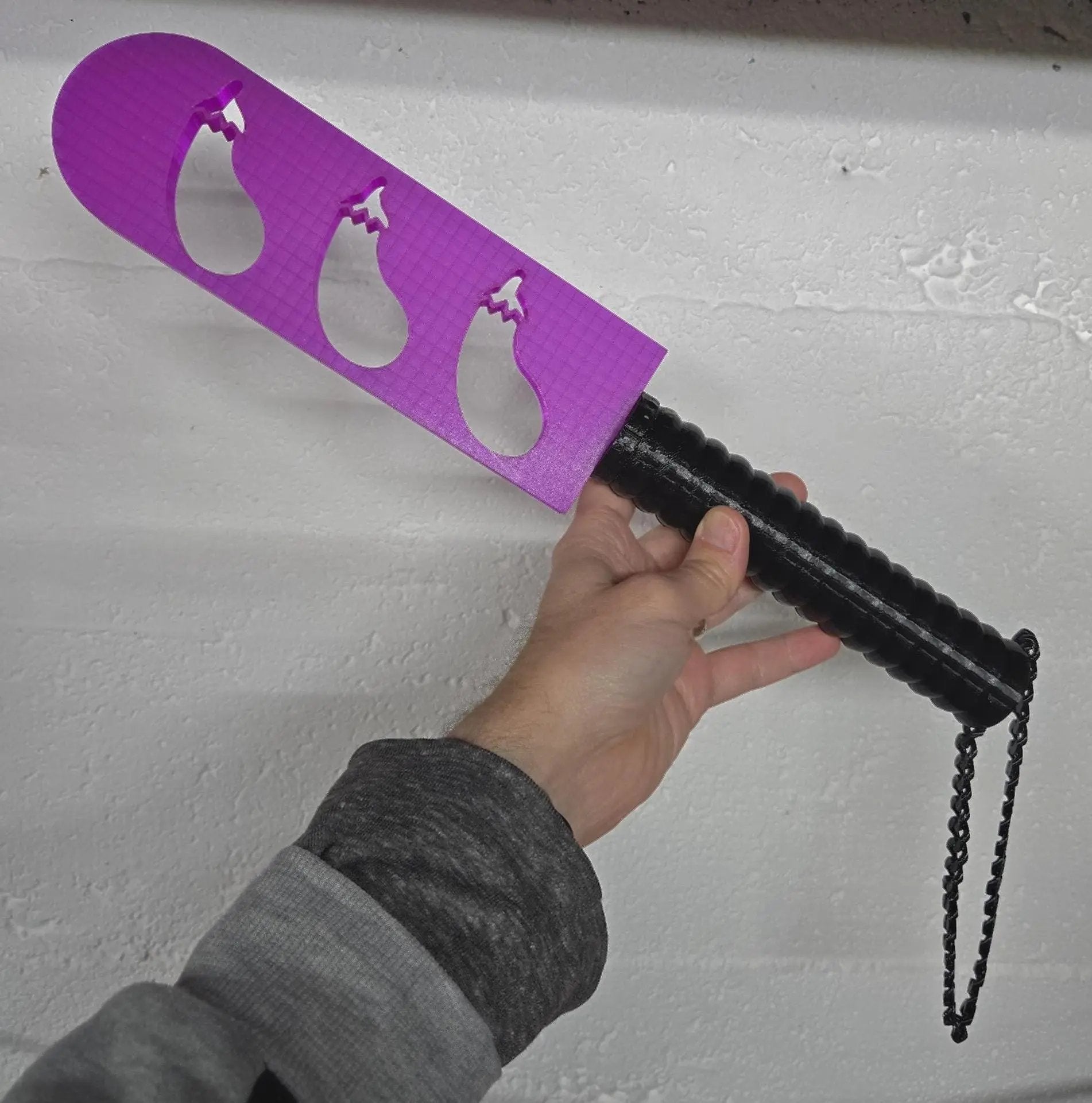 3D Printed Eggplant BDSM Paddle Pupifer's Paddles