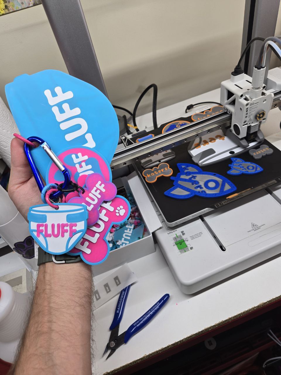 High Tech: 3D Printed ABDL Name Tags / Badges (Includes NFC Chip) Pupifer's Paddles