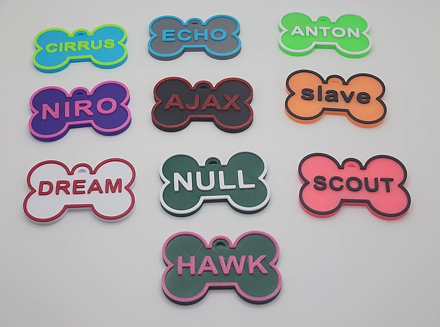 🐾 High Tech: 3D Printed Pup Name Tags (Includes NFC Chip) Pupifer's Paddles