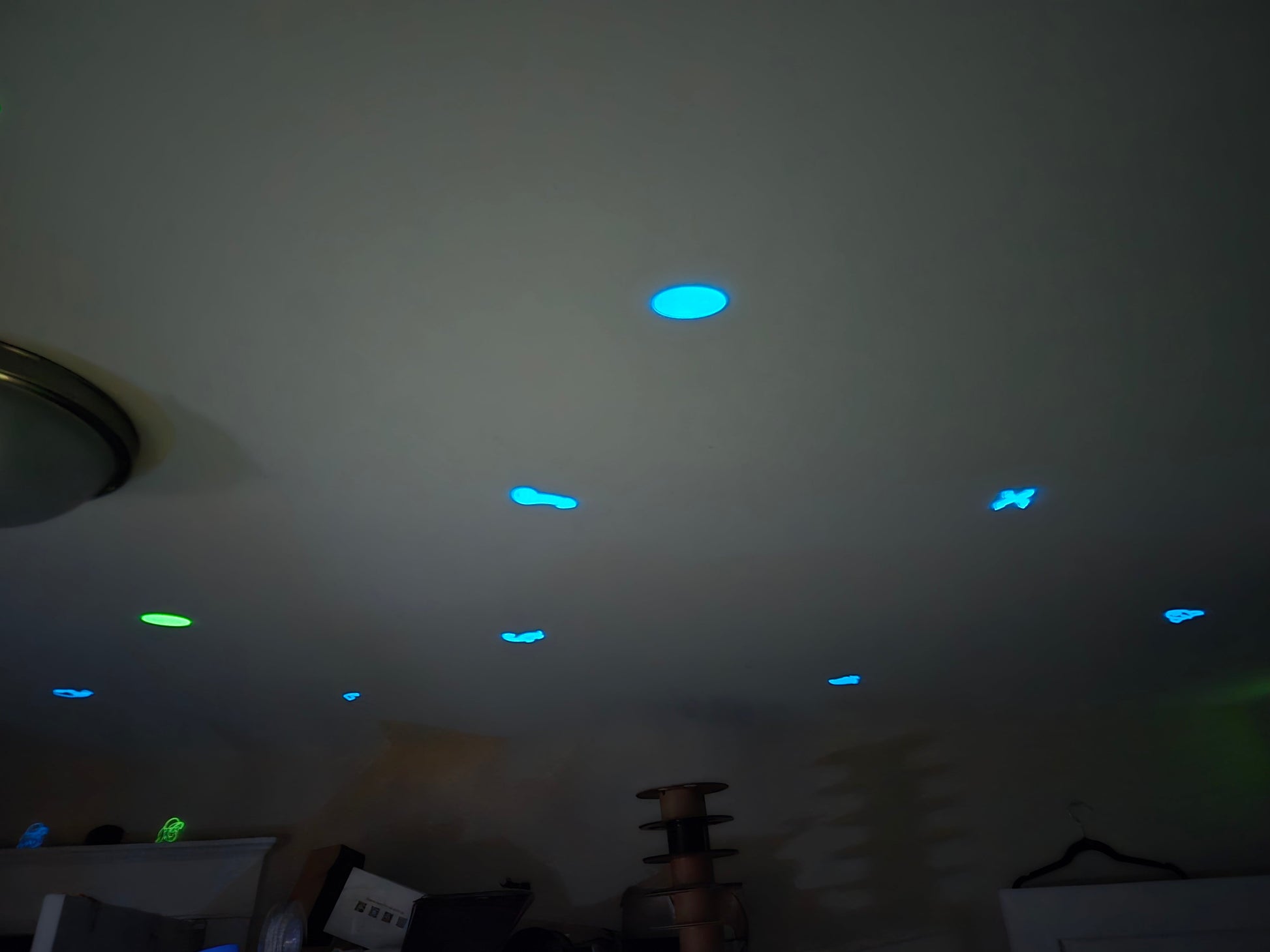 3D Printed Glow-in-the-Dark Ceiling Stickers Pupifer's Paddles