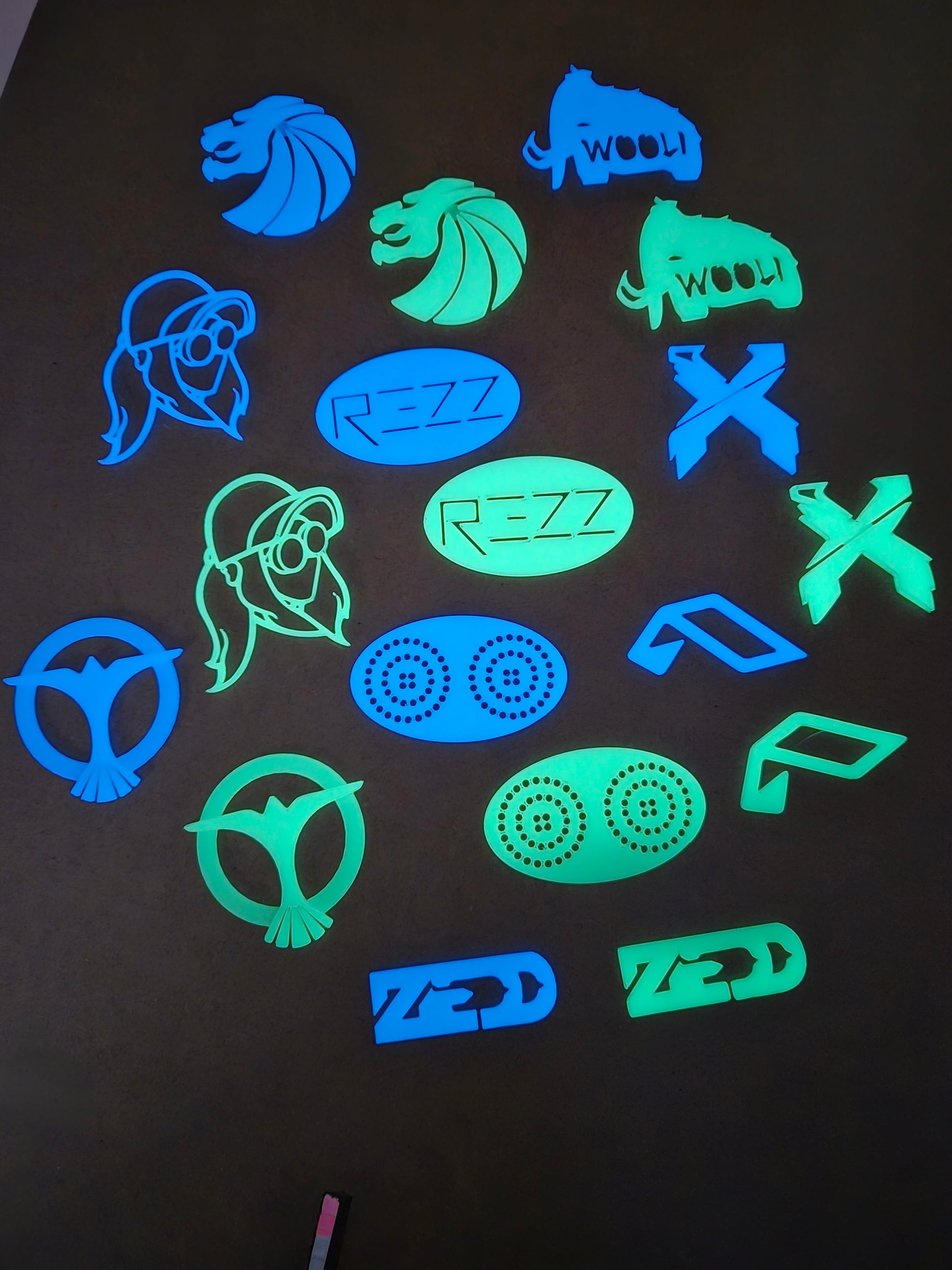 3D Printed Glow-in-the-Dark Ceiling Stickers Pupifer's Paddles