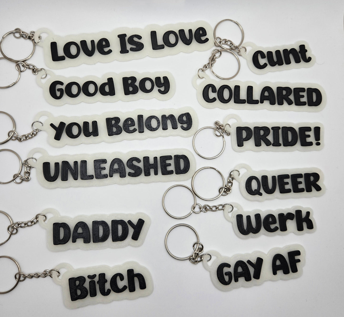 🔥✨ Pride, Kink & Chaos Keychains – Loud, Proud & A Little Inappropriate Pupifer's Kink Wonderland