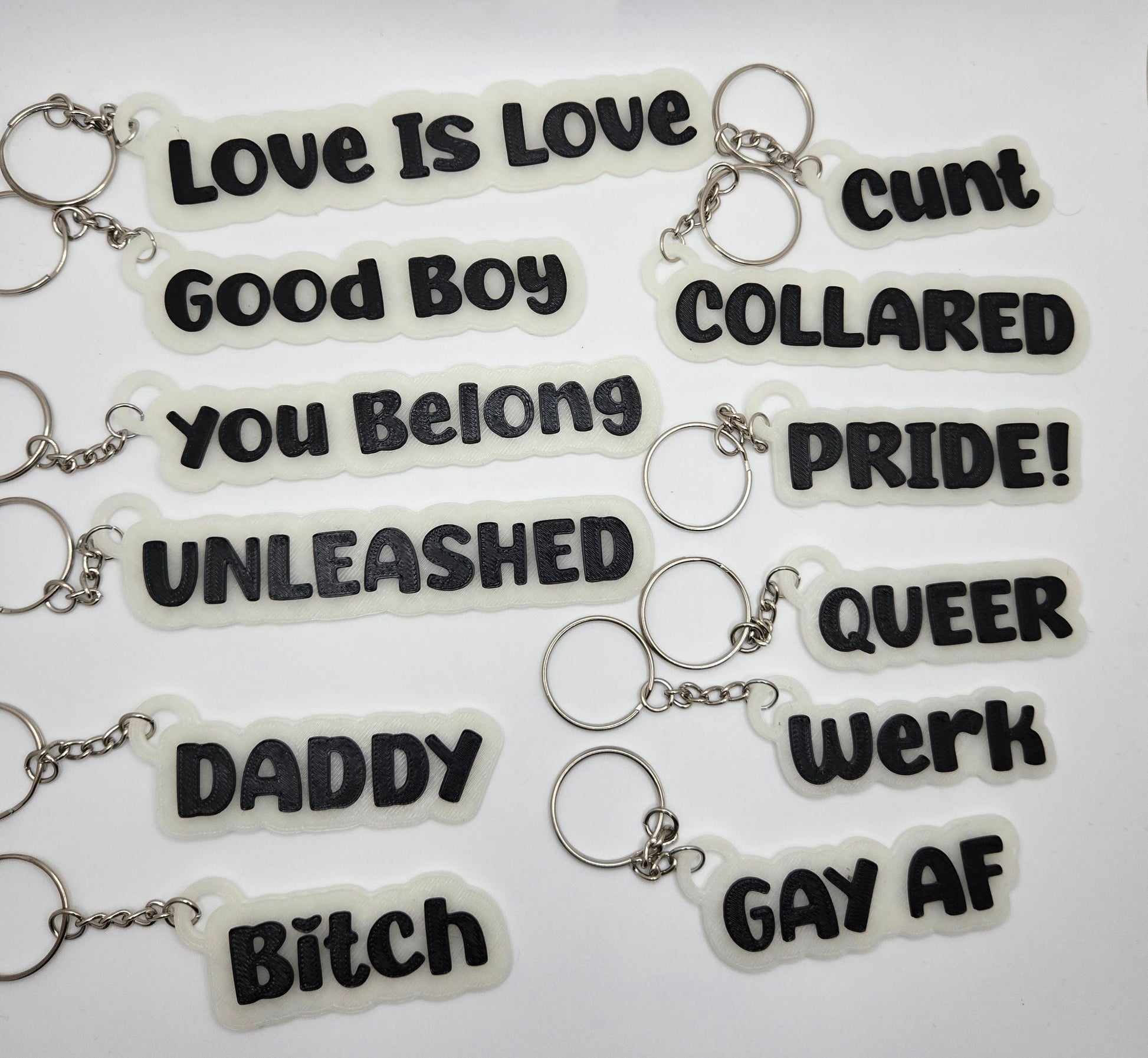 🔥✨ Pride, Kink & Chaos Keychains – Loud, Proud & A Little Inappropriate Pupifer's Kink Wonderland